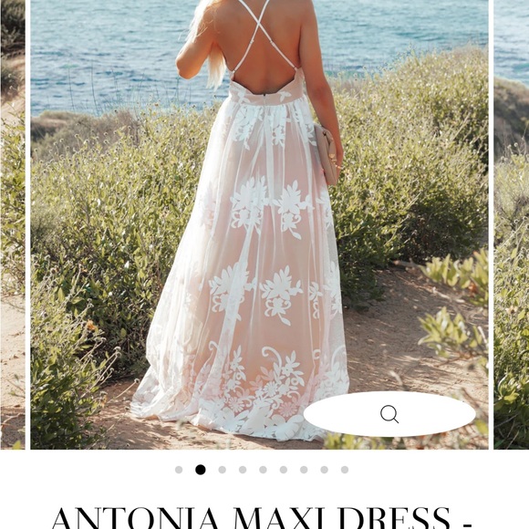 White lace maxi dress - Picture 2 of 10